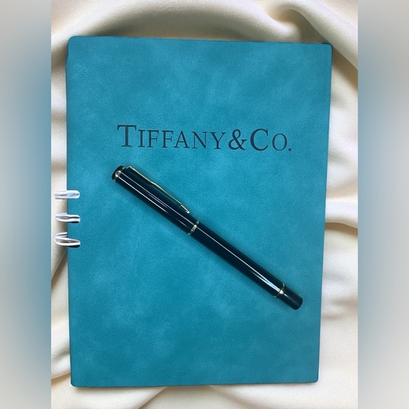 Tiffany & Co. Teal Journal with Black Pen - Picture 1 of 2
